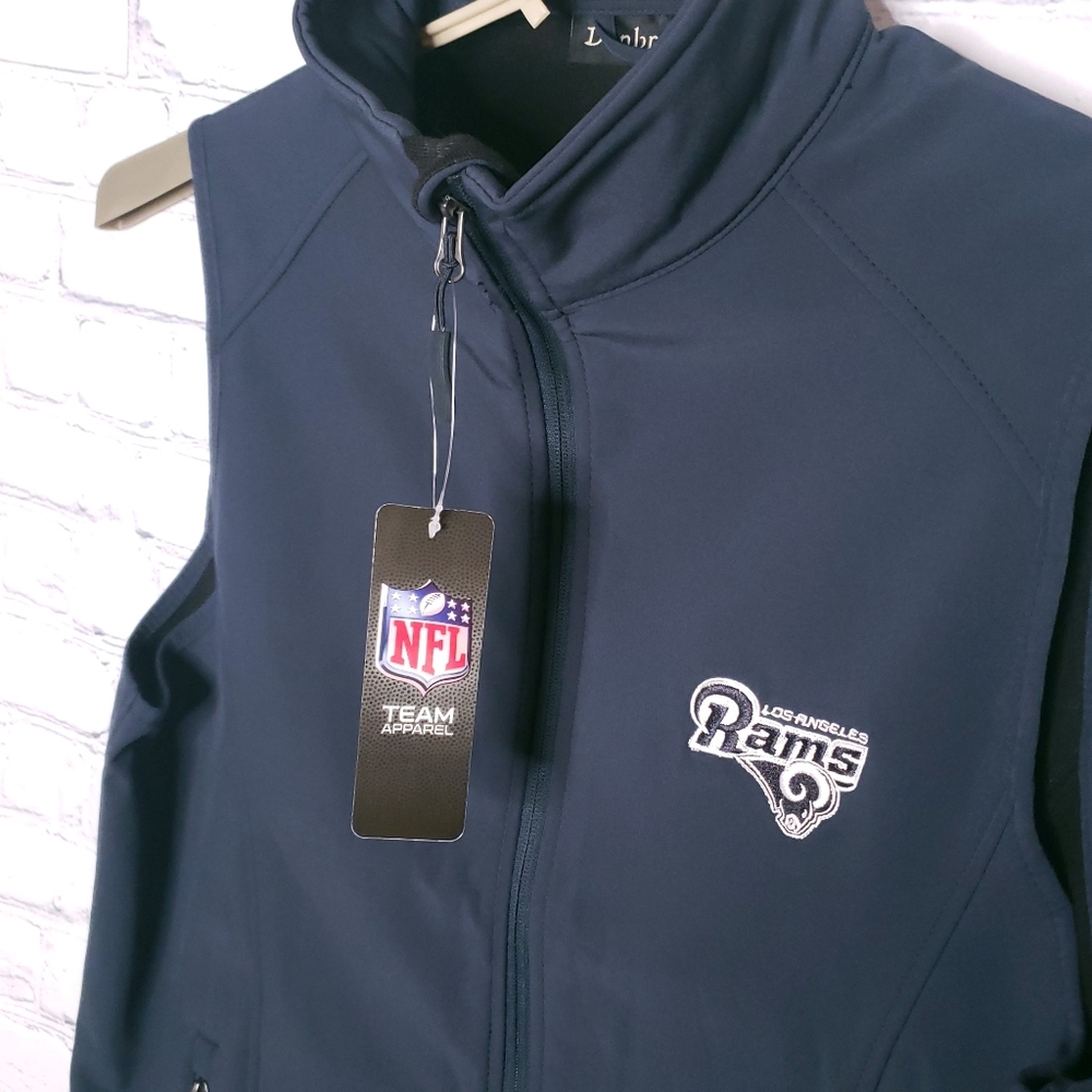 LA Rams Zip up Vest  Small - Picture 6 of 11